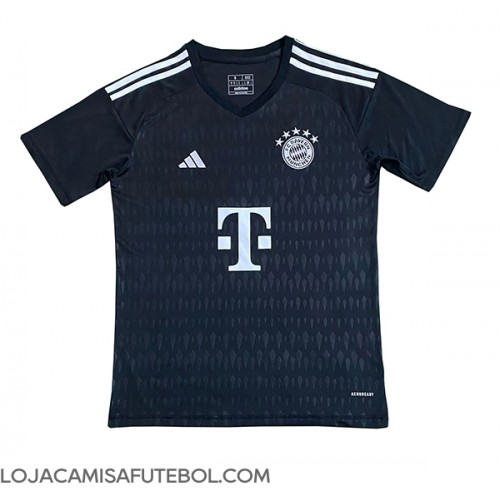 Camisa de Futebol Bayern Munich Goleiro Equipamento Secundário 2023-24 Manga Curta
